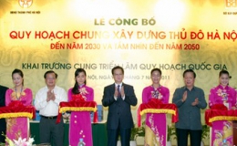 Thủ tướng dự Lễ công bố quy hoạch chung xây dựng Thủ đô Hà Nội