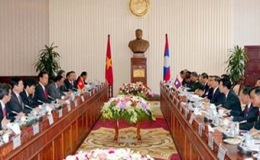 Thủ tướng Nguyễn Tấn Dũng hội đàm với Thủ tướng Lào Thoongxỉnh Thămmavông