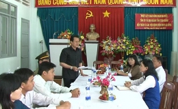Ông Lê Hồng Quang thăm các cơ quan, lực lượng vũ trang trên địa bàn tỉnh.