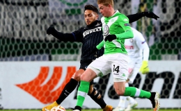 Lượt đi vòng 16 đội Europa League: Wolfsburg thắng Inter Milan 3 – 1