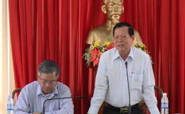 Chủ tịch UBND tỉnh tiếp xúc với 8 hộ dân ở Cai Lậy về việc giải tỏa, đền bù Dự án khôi phục Quốc lộ 1A