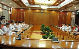 Bộ Chính trị làm việc về chuẩn bị đại hội các đảng bộ trực thuộc Trung ương nhiệm kỳ 2015-2020