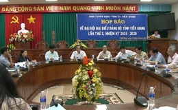 Họp báo thông tin về Đại hội lần thứ X Đảng bộ tỉnh Tiền Giang