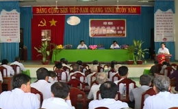 Đại biểu Quốc hội đơn vị tỉnh Tiền Giang tiếp xúc cử tri các đơn vị phía đông