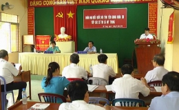 Đoàn đại biểu Quốc hội đơn vị tỉnh Tiền Giang tiếp xúc cử tri xã Mỹ  Trung và Mỹ Đức Tây huyện Cái Bè