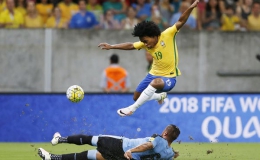 Vòng loại World Cup 2018: Brazil bị Uruaguay chia điểm
