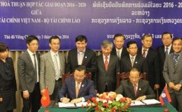 Việt Nam – Lào ký hợp tác về tài chính