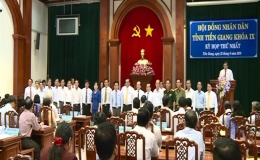 Khai mạc kỳ họp thứ nhất HĐND tỉnh Tiền Giang khoá IX- nhiệm kỳ 2016-2021. 