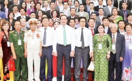 Chủ tịch nước Trần Đại Quang tiếp đại biểu doanh nghiệp, doanh nhân