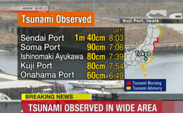 Động đất mạnh làm rung chuyển Đông Bắc Nhật Bản