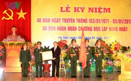 Chủ tịch nước Trần Đại Quang dự lễ kỷ niệm 40 năm Học viện Quốc phòng
