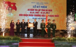 Chủ tịch nước Trần Đại Quang dự Lễ kỷ niệm 20 năm tái lập tỉnh Hà Nam