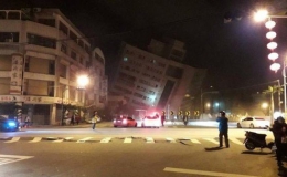 Động đất kinh hoàng ở Đài Loan, hơn 200 người thương vong