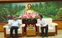 Bí thư tỉnh ủy Tiền Giang tiếp Chủ tịch Liên hiệp các Hội KHKT Việt Nam