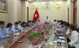 Lãnh đạo UBND tỉnh Tiền Giang làm việc với Sở Nội vụ