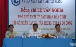 Lãnh đạo UBND tỉnh Tiền Giang gặp gỡ nhân dân xã Tân Trung, huyện Gò Công Đông