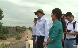 Chủ tịch UBND tỉnh Tiền Giang khảo sát tình hình nước sinh hoạt