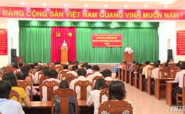 Đảng ủy Khối các Cơ quan tỉnh Tiền Giang khai giảng lớp bồi dưỡng kiến thức