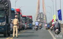 Cảnh sát giao thông Tiền Giang triển khai kế hoạch chống ùn tắc giao thông dịp Tết Nguyên đán 2020