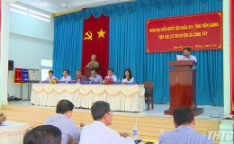 Đoàn ĐBQH tỉnh Tiền Giang tiếp xúc cử tri Gò Công Tây