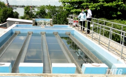 Đoàn liên ngành kiểm tra chất lượng nước sạch, sử dụng cho sinh hoạt
