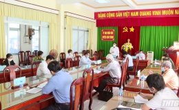 Lãnh đạo tỉnh Tiền Giang làm việc với huyện Châu Thành về công tác phòng chống Covid-19