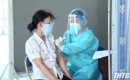 Gần 86% người dân từ 18 tuổi trở lên ở Tiền Giang được tiêm vaccine