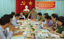 Ủy Ban Trung ương Mặt trận Tổ quốc Việt Nam làm việc tại Tiền Giang