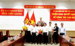 Đồng chí Nguyễn Văn Dương giữ chức Giám đốc Sở Y tế Tiền Giang từ ngày 1-4