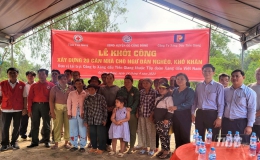 Công ty Xăng dầu Tiền Giang khởi công xây dựng 20 căn nhà cho ngư dân nghèo ở Gò Công Đông