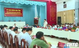 Phó Chủ tịch UBND tỉnh Phạm Văn Trọng kiểm tra tiến độ xây dựng huyện nông thôn mới tại Tân Phước