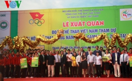 Hơn 5.000 người dự lễ xuất quân và đi bộ ủng hộ đoàn thể thao Việt Nam dự SEA Games 27