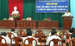 Tỉnh ủy Tiền Giang  hội nghị sơ kết giữa nhiệm kỳ 2010 – 2015.