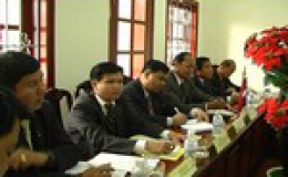 Toà án nhân dân tỉnh tiếp Đoàn cán bộ Toà án nhân dân tối cao nước Cộng hoà dân chủ nhân dân Lào