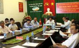 Tiền Giang tham gia Hội nghị trực tuyến tăng cường quản lý thủy nông và cấp bù thủy lợi phí.
