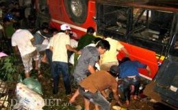 Hình ảnh hiện trường tai nạn 34 người chết