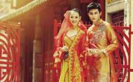 Siêu mẫu Công Tuấn chụp ảnh cưới với Trịnh Thu Thảo
