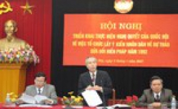 Ủy ban Trung ương MTTQ Việt Nam tổ chức lấy ý kiến nhân dân về Dự thảo sửa đổi Hiến pháp 1992