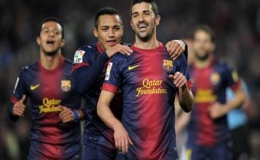 Barca 5-0 Cordora: Không có Messi, Villa lên tiếng