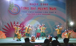 Hội thi Tiếng hát Măng  non tỉnh  Tiền Giang lần  thứ 4 năm 2013 – giải  Hồ Văn  Nhánh vào vòng chung kết