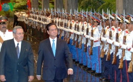 Thủ tướng Nguyễn Tấn Dũng hội đàm với Chủ tịch Raul Castro