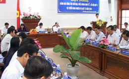 UBND tỉnh Tiền Giang sơ kết tình hình phát triển kinh tế xã hội quý 1 năm 2014