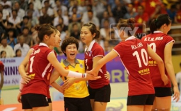Vượt qua Kazakhstan, tuyển nữ Việt Nam vào thẳng chung kết VTV Cup 2014