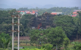 Hình ảnh đầu tiên từ hiện trường trực thăng rơi ở Hòa Lạc