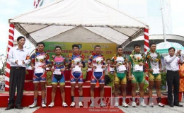 Dược Domesco Đồng Tháp 1 vô địch Giải xe đạp Đồng bằng sông Cửu Long 2014