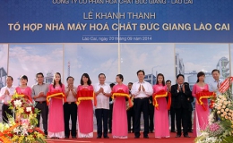Thủ tướng dự Lễ khánh thành Tổ hợp hóa chất Đức Giang Lào Cai