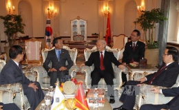 Tổng Bí thư Nguyễn Phú Trọng tiếp đoàn đại biểu Hội hữu nghị Hàn – Việt
