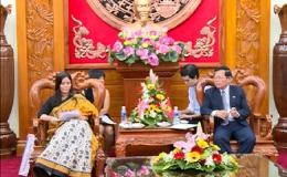 Tổng lãnh sự Ấn Độ tại Thành phố Hồ Chí Minh làm việc tại Tiền Giang