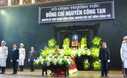 Tổ chức trọng thể Lễ tang đồng chí Nguyễn Công Tạn