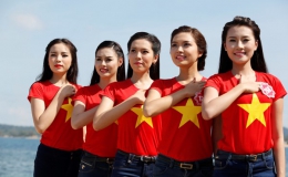 Thí sinh Hoa hậu Việt Nam 2014 xúc động hát về biển đảo